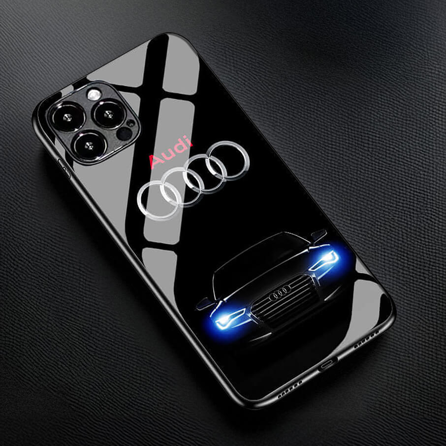 Audi Tempered-Glass Phone Case AudiLovers Audi Tempered-Glass Phone Case AudiLovers