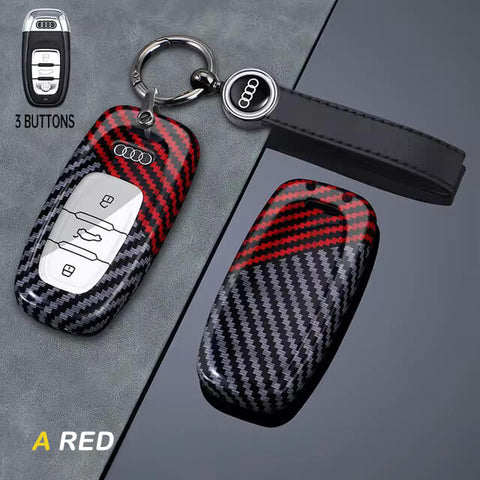 Carbon Fiber Style Audi Key Cover
