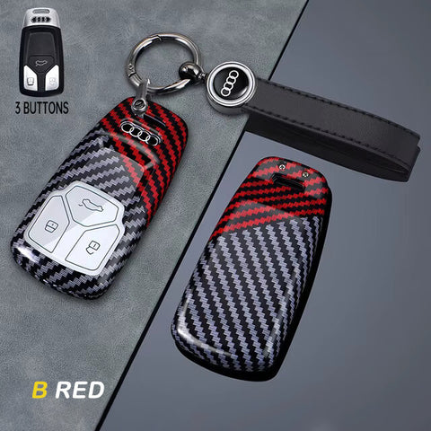 Carbon Fiber Style Audi Key Cover
