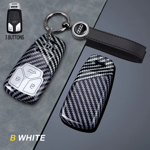 Carbon Fiber Style Audi Key Cover
