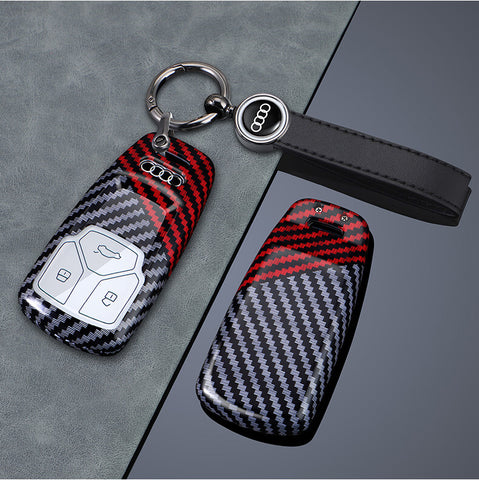 Carbon Fiber Style Audi Key Cover