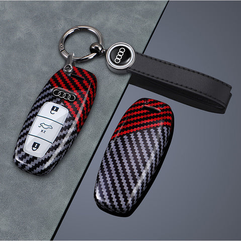 Carbon Fiber Style Audi Key Cover