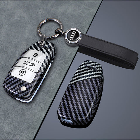 Carbon Fiber Style Audi Key Cover
