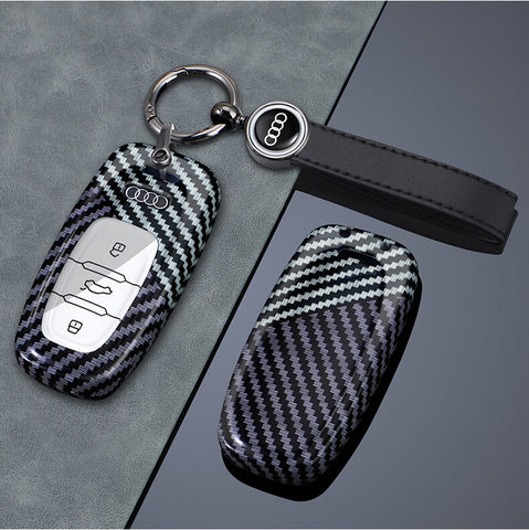 Carbon Fiber Style Audi Key Cover