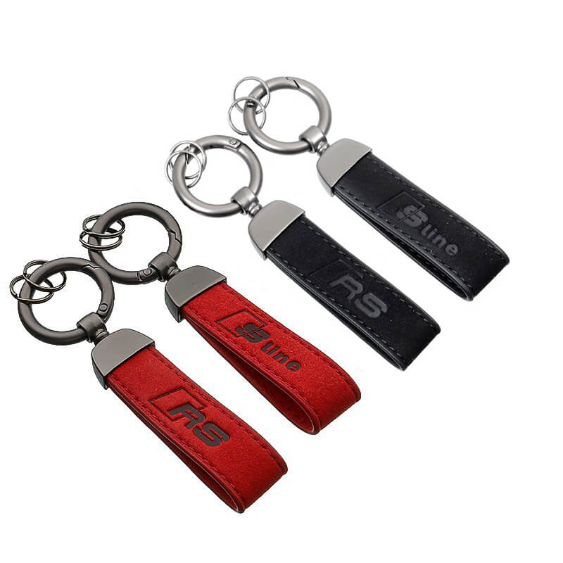 Limited-Edition Suede Keychain for Audi