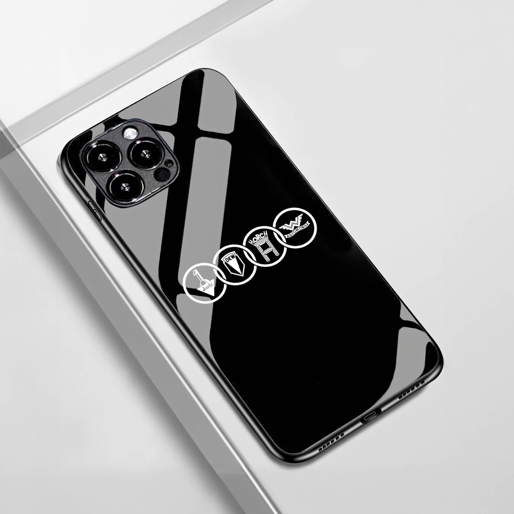 Audi Tempered Glass Phone Case - 1932