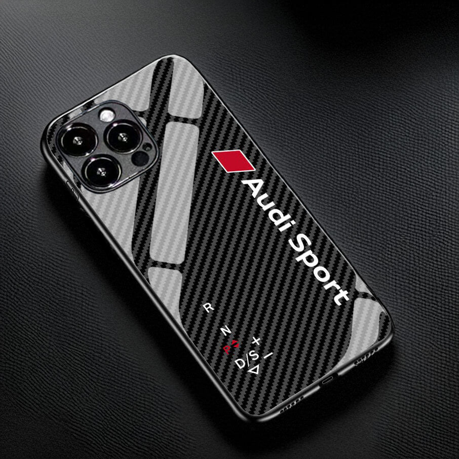 Audi Tempered-Glass Phone Case - AudiSport Shifter