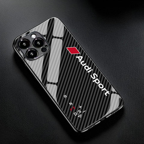 Audi Tempered-Glass Phone Case - AudiSport Shifter