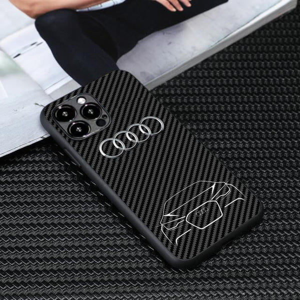Audi Carbon Fiber Style Phone Case