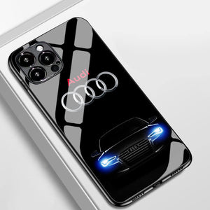 Audi Tempered-Glass Phone Case