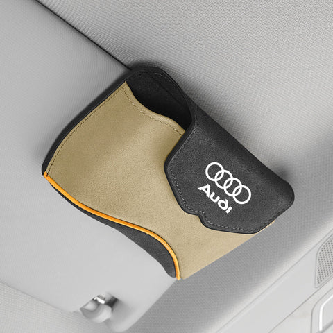 Audi Sun Visor Eyewear Bag with Holder Clip