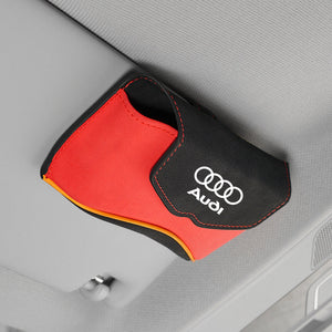 Audi Sun Visor Eyewear Bag with Holder Clip