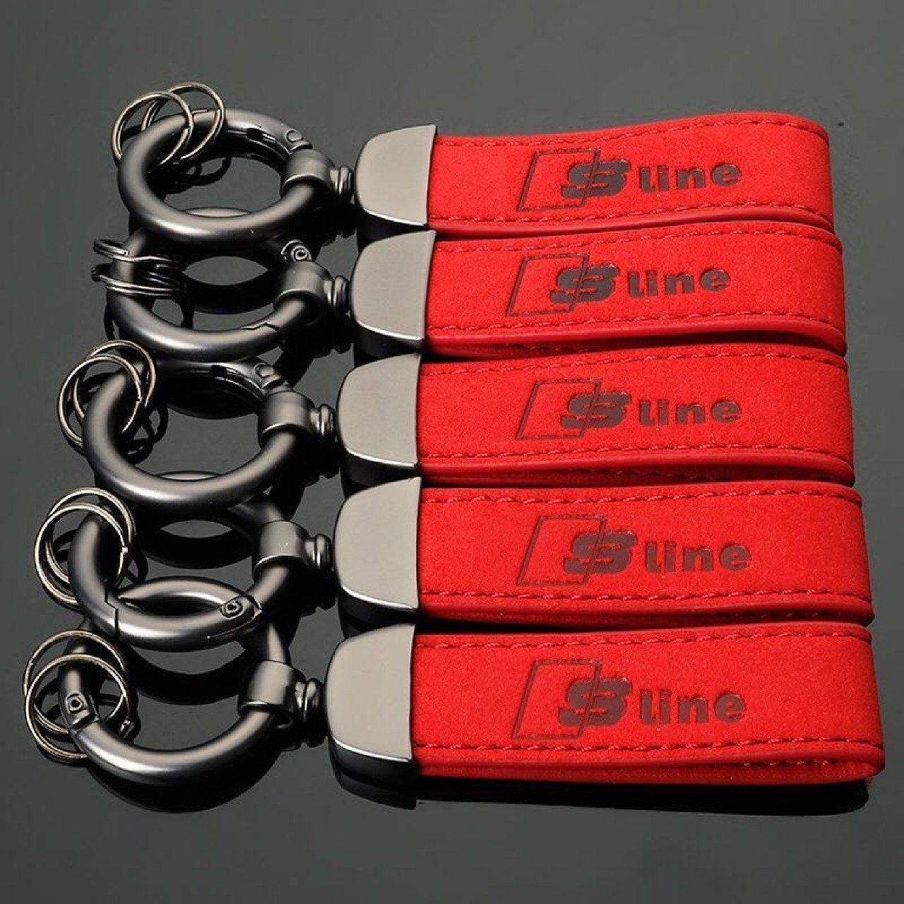 Limited-Edition S-Line Suede Keychain - AudiLovers