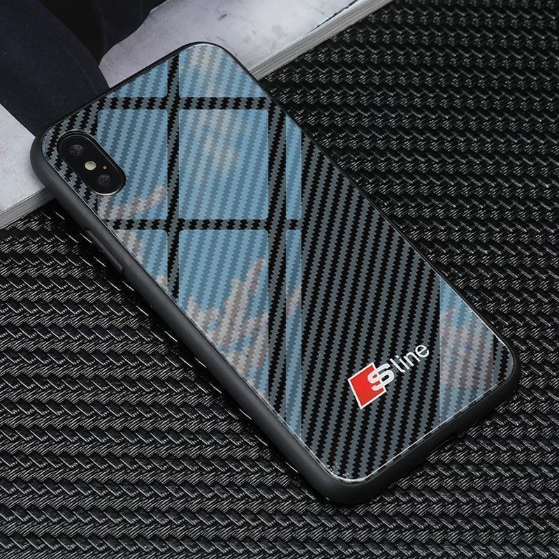 S-line Carbon Fiber Style Case For  Iphone & Samsung - AudiLovers