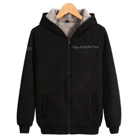 Audi Quattro Zip-Up Heavyweight Hoodie - AudiLovers