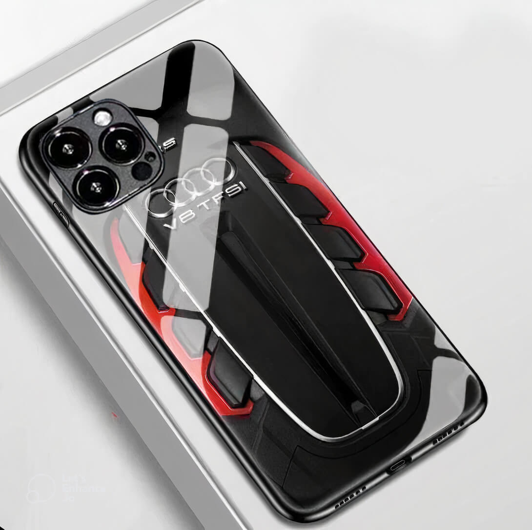 RS Engine Tempered-Glass Phone Case