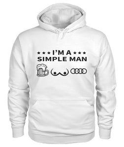 'I am a Simple Man' Hoodie - AudiLovers